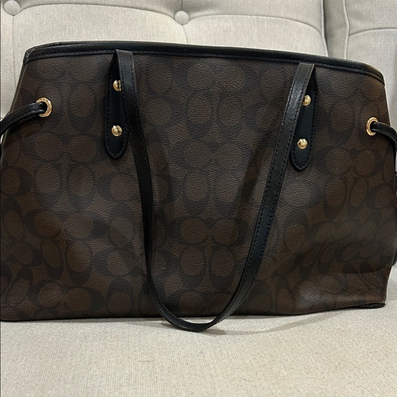 Coach Black and Brown Signature Tote - Picture 3 of 3
